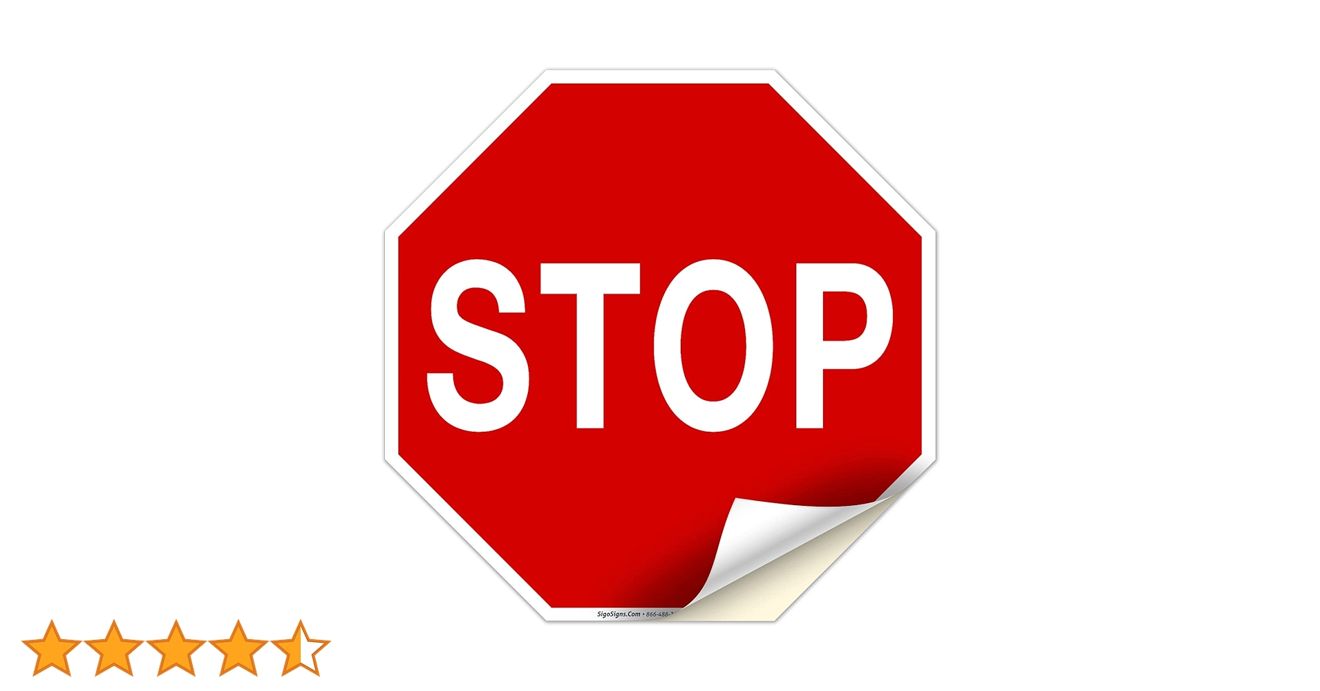 STOP us サイン Stop Sign, Street Stop Sign, 12x12 Inches, 4 Mil Vinyl Decal